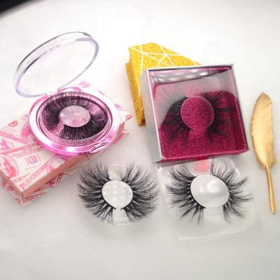 China Natural Luxury 5d Siberian Mink Private Label Box 25mm Long/Thick Cruelty Free Eye Lashes Extension Lashes Vendor for sale