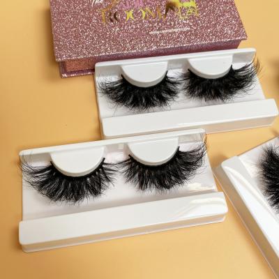 China Long/Thick/Cross Mink Hair Lashes Vendor New Style 25mm 3D Mink Eyelashes With Cheap Box Messy Dramatic for sale