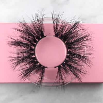 China 8D Mink Eyelashes Private Label Long/Thick/Best Quality Eyelash Cross Strands 25mm 25mm Mink Eyelashes Vendor Siberian for sale