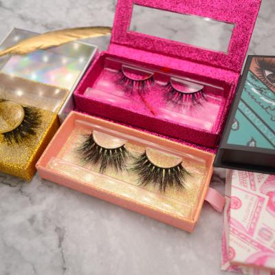 China Full Volume/Wholesale Criss Cross Eye Lash Private Label Full False Eyelash Packing Case Strip 100% Real Mink Fur Lashes Premium 3D Mink Eyelashes for sale