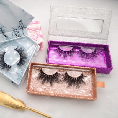 China Wholesale full volume/crisscross strip mink fluffy eye 100% real mink lashes high quality soft lashes 5d mink eyelashes seller for sale