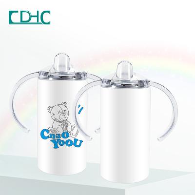 China 12 Ounce Stainless Steel Baby Child Tumbler Two Lids Vacuum Coffee Mug Double Wall Sublimation Straight Viable Mug for sale