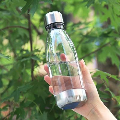 China New Product Plastic Outdoor Drinking Bottle Plastic Cola Bottles 500ml Sports Water Bottle With Lid for sale