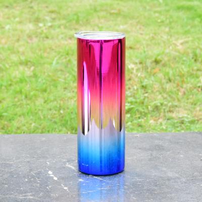 China Sustainable Manufacturing Sublimation 20oz Whole Mirror UV Style Electroplate Water Bottle Tumblers for sale