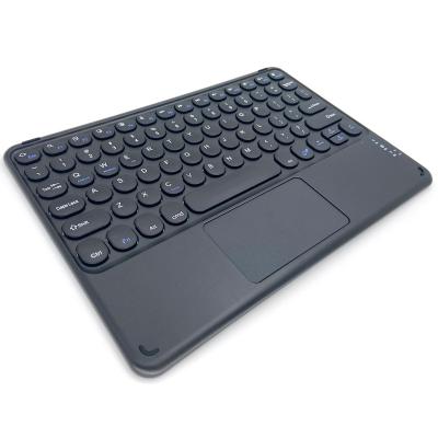 China Slim Portable ABS Wireless BT Backlit Keyboard With Trackpad For iPad 10.2 for sale