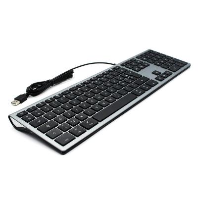 China Plug and play in stock ABS 110/109 keys thin multimedia USB PC magic cable computer keyboard for sale