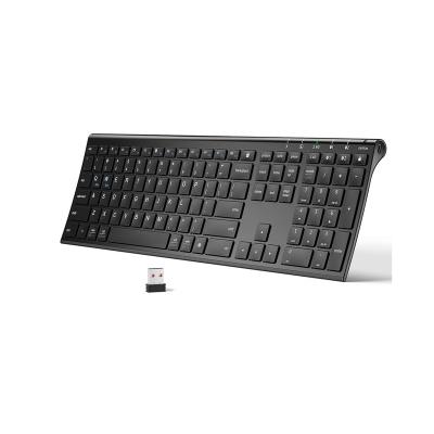 China New Style Rechargeable Battery 2.4G Full BT Wireless Dual Mode Computer Compact Keyboard for sale