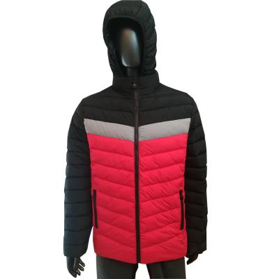 China 2022 Regular Warm Winter Coat Block Color Men Padded Jacket for sale