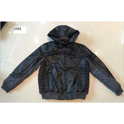 China Winter Viable Black Jacket Mens PU Leather Jacket PU Leather Coat for sale