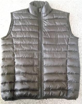 China Mens Sustainable Lightweight Padded Jacket Sleeveless Vest For Men for sale