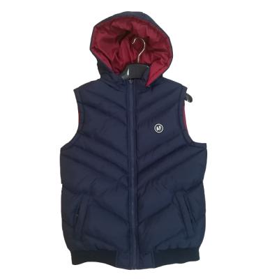 China Sustainable Fashion Quilted Thick Warm Sleeveless Jacket Mens Reversible Vest for sale