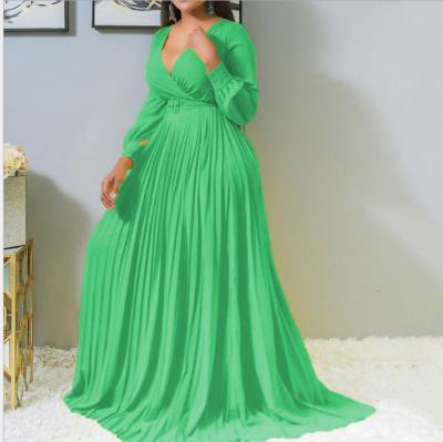 China African V-Neckline Women Long Viable Style Maxi Dress Plus Size Dress Party Dress for sale