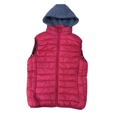 China Breathable Removable Fleece Hat Fur Lining Lady Winter Vest for sale