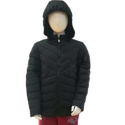 China Sustainable kids outwear boys winter coat padding jacket with fur lining for sale