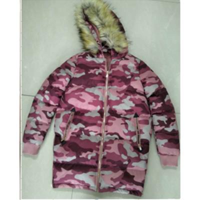 China Viable Women Warm Coat Fur Lining Padding Camouflage Jacket for sale