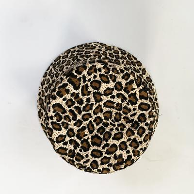 China 2021 Fashion Trendy Women Men's Retro Leopard Print Reversible Bucket Hat for sale