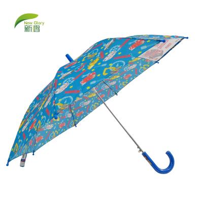 China 2021 new minimalist invention automatic open paraguas child transparent umbrella with printing advertising for sale