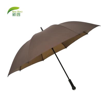 China 2021 27inch Shabby Chic Straight UV Golf Umbrella Luxury Big Sun Umbrella Wholesale for sale