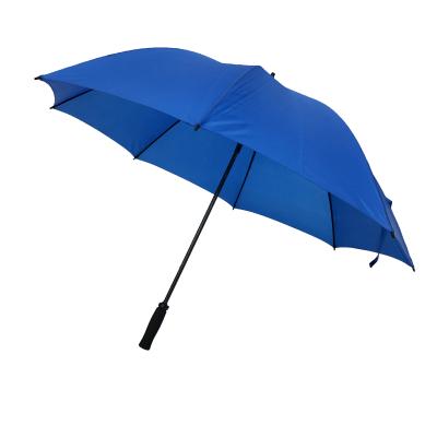 China Blue Line Golf Minimalist Big Size Fiberglass Golf Umbrella Automatic Promotion Windproof Golf Umbrella for sale