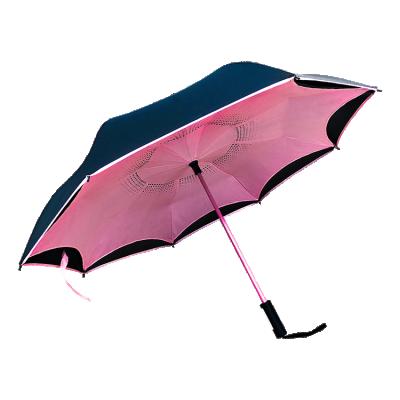 China Inverted umbrella inside out double layer minimalist design of new for sale