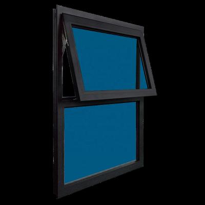 Chine Swing Support Drawing Customization Aluminum Glass Top Hung Double Window Awning Windows Windows à vendre