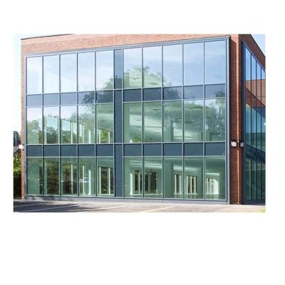 Chine Modern Refractometric Strong Glass Design Aluminum Tempered Laminated Glass Office Building Exterior Wall Curtain Wall à vendre