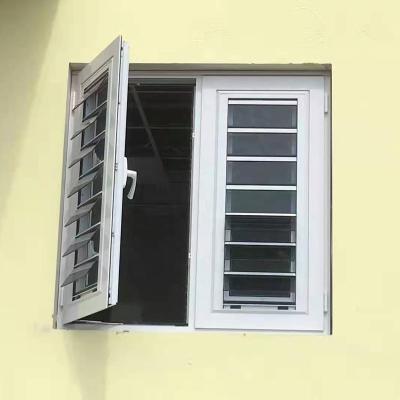 China Modern aluminum blinds with security bar aluminum shutters new style awning window with mosquito net à venda