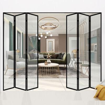 Китай Waterproof Aluminum Slim Glass Bifold Door Folding Frame Aluminum Door Manufacturer продается