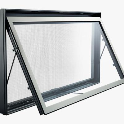 China Aluminum swing tent windowsTop hung casement window tent windows roof window top hinged gpu for sale