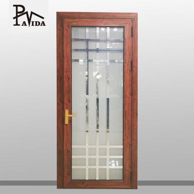 China 2020 hot sale aluminum toildet tempered glass kitchen swing bathroom door waterproof zu verkaufen