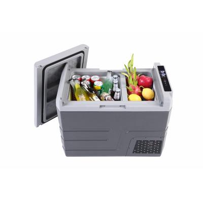 China ABS 36L Mini Portable Car Refrigerator DC 12V-24V Refrigerator Freezer Fridge Cooler for sale