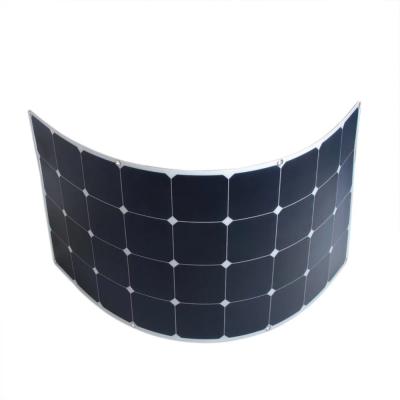 China Cheap Price Boat RV Photovoltaic Panel Camping Black Solar Cell 145 Watt Solar Panel for sale