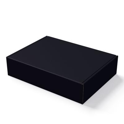 China Recycled Materials Black Custom Logo Super Hard Boxes Custom Corrugated Color Kraft Packaging Box Shipping Mailing Boxes for sale