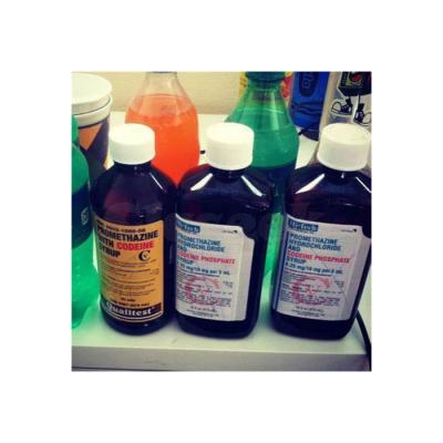 China 2021best waterproof selling OEM prometh cough syrup label stickers for sale