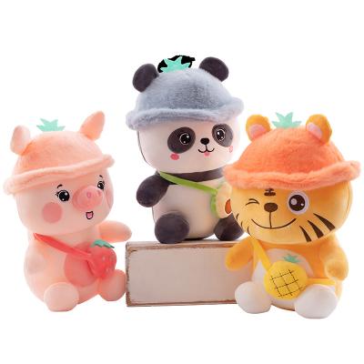 China Cute Stuffed Plush Tiger Pet Toy Soft Short Pile Fur Animal Plush Kids Birthday Gift for sale