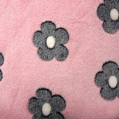 China Hometextile Shrink-Resistant Microfiber Coral Fleece Fabric For Blankets Cushions Sleepwear for sale