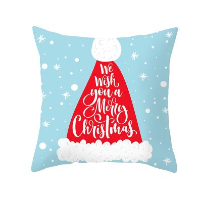 China Wholesale Viable Santa Claus Snowflakes Decorative Christmas Pillow Covers Pillow Case Christmas Gift Christmas Decoration Supplies for sale