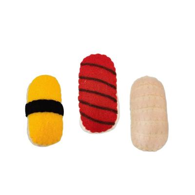 China Super Sustainable Ball Elastic Quality Yarn Handmade Sushi Cat Toys Cat Toys Manufacturers Direct Pet for sale