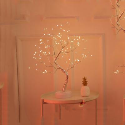 China 2021 Modern Christmas Tree Light Touch Switch LED Copper Night Light for sale