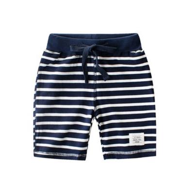 China Summer Toddler Boy Toddler Boy Print Stripe Cotton Breathable Shorts Comfortable Casual Elastic Pants For Babies for sale