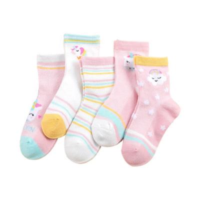 China Boy Girl Cotton Spring Cheap Kids Sporty Summer Comfortable Breathable Mesh 5 Pairs Of Baby Socks for sale