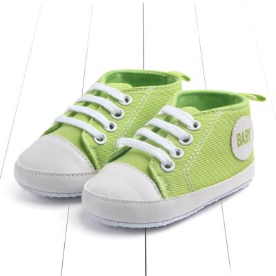 China Other Hot Selling Canvas Toddler Unisex Fashion Prewalkers Sneakers Soft Sole Baby Walking Shoes for sale