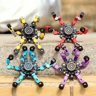 China Sensory Funny Fingertip Tornado Fingertip Spinners Kids Toys Gyro Compass Hand Spinner Diy Mechanical Spiral String Spinners for sale