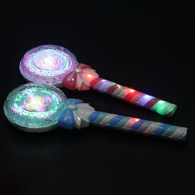 China LED Ignition Toys LED Light Toys Wholesale Children's Flash Toys Light Music Lollipop Stick Glowing Rotating Toys for sale