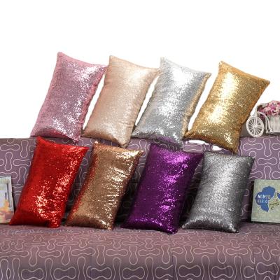 China Long Lasting Mermaid Glitter Sequins Seat Silver Filp Cushion Reversible Sequins Seat For Home Decoration for sale