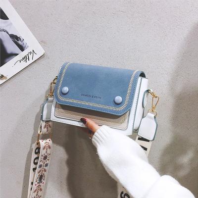 China New Leather Fashion PU Ladies Handbag Small Letter Printed Cross - Body Below Shoulder Single Messenger Bag for sale