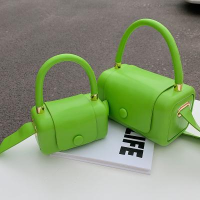 China Normcore/minimalist Normcore/Hot-selling girls candy color purse 2021 minimalist fashion mom and kids wallet ladies grab messenger for sale