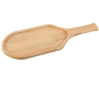 China Best Quality Marble Kitchenware Bamboo Wooden Pizza Board Dish With Handle for sale