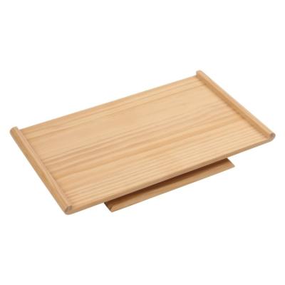 China Sustainable Rectangle Wooden Square Shape Wooden Tray Serving Food Dish for sale