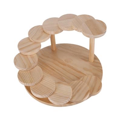 China Sustainable Sushi Plate Spiral Wood Sushi Rack Sushi Rack for sale